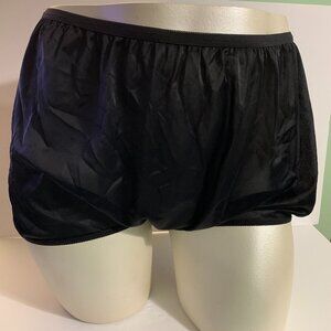 Catherines Brief Panties Underwear Nylon Black Plus Size 14 or 4X